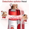 Aytop Épilateur pour Femme, 3 en 1 Épilateur Facial avec Écran LCD 2 Vitesses Epilateur Sans Fil avec Tête de Rasage et de De