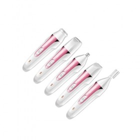 FRCOLOR Rasoir Pour Femme Rasoir En Tissu Rechargeable Rasoir Femme Electrique Rasoir Electrique Tondeuse à Sourcils Femme Gr