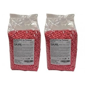 BeautyfulCenter | Purewax | 2 kg de Perles de cire ROSE à épiler pelable - 2 sachets de 1000gr TOP PROMO