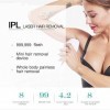 Appareil dépilation IPL pour homme et femme - Épilation durable et indolore pour le corps, le visage et la zone du bikini - 