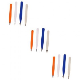 Beaupretty 12 Pcs Pince À Épiler Kit De Bondage De Sourcils En Métal Kits De Maquillage Pour Adultes Épiler Les Sourcils Cost