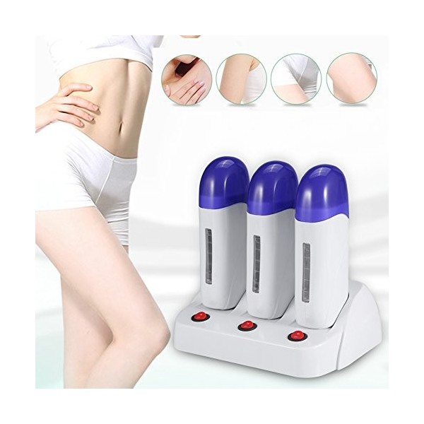 Réchauffeur de cire, Tibia Roll-On pour épilation professionnelle Machine à cire chaude, chaud roll on machine épilation épil