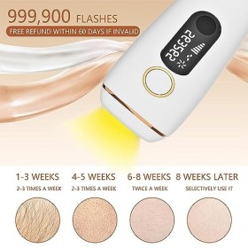 huanzhi éPilateur LumièRe PulséE, LumièRe PulséE Intense Ipl Ipl Hair Removal Laser Rajeunissant Appareil A Epilation, pour F