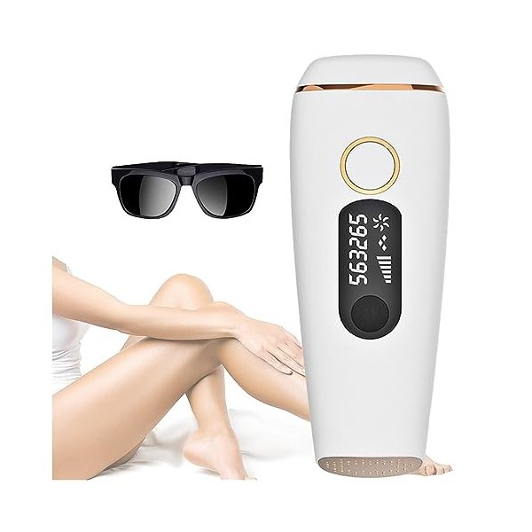 huanzhi Epilateur Lumiere Pulsee Visage, Induction Intelligente Laser Pure Epilateur Petit Et Portable Rasoir LumièRe PulséE,