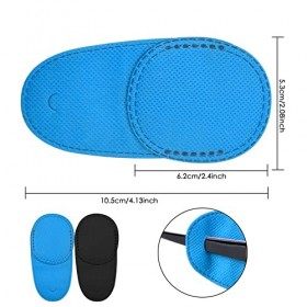 Pinsheng 12 Pièces Cache Oeil pour Amblyopie, Réutilisable Cache-oeil de Lunettes pour Enfants et Adultes, Cache Oeil Medical