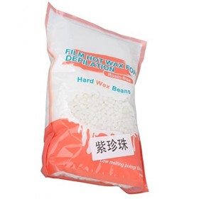 Perles dépilation Perles de Cire Épilation Longue Durée, Forte et Lisse 1000g pour Chauffe-cire Jambe Bras Violet 