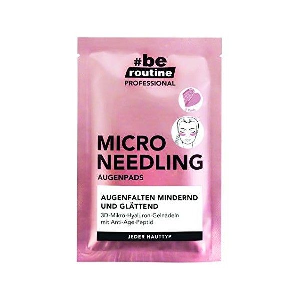  be routine, Micro Needling Paire de patchs pour les yeux Transparent 2 g