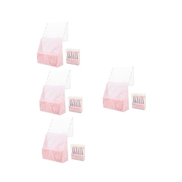 FOMIYES 4 Pièces Support De Rangement Pour Pincettes Support À Outils Porte-Cils Présentoirs En Acrylique Pince À Sourcils Su