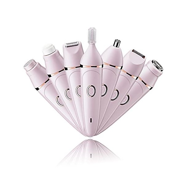 Épilateur Électrique Tondeuse Femme - Coffret Dépilation Rasoir Corps, Épilateur Compact Rasage Et Tondeuse, Épilateur Étanc