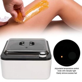 Chauffe Cire KIT d’Epilation à la Cire, Perles de Cire Huile Post Epilation Spatules Epilation Maillot avec 200g de Cire Épil