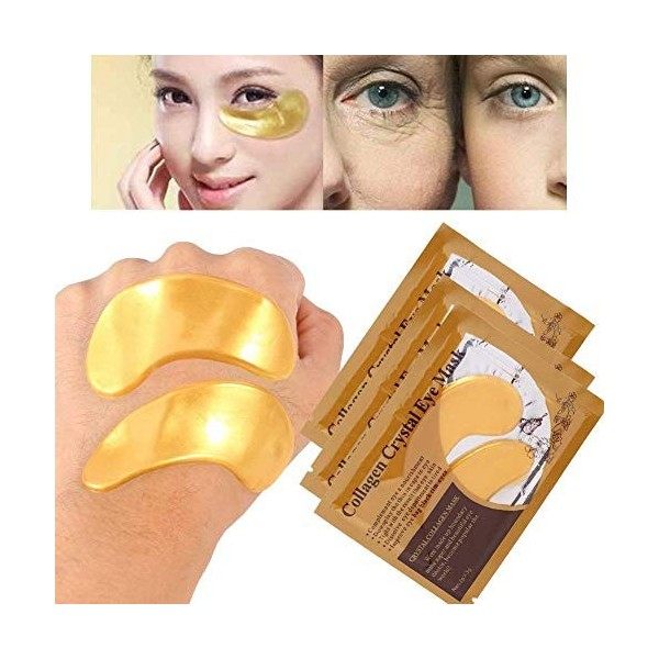 50 Paires Eye Masks Collagène Patch Yeux Hydratant Anti-rides Éliminer Poches et Cernes Anti Age Masques Soin pour les Yeux