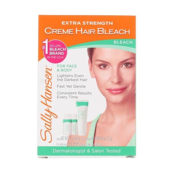 Sally Hansen Extra Strength Creme Bleach cheveux visage et corps Pack de 6 