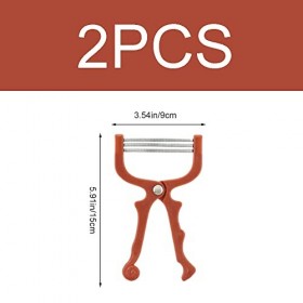Lot de 2 épilateurs faciaux pratiques à main pour épilation du visage sans blessure