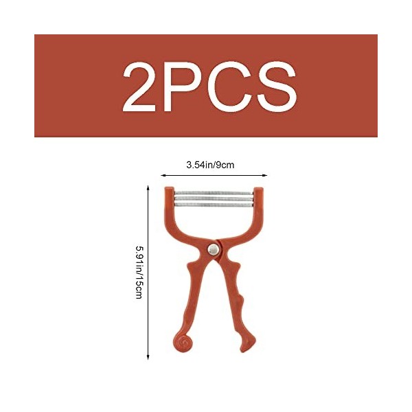 Lot de 2 épilateurs faciaux pratiques à main pour épilation du visage sans blessure