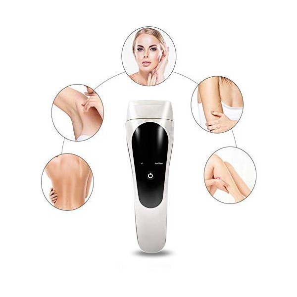 HIZQ Epilateur À Lumière Pulsée Indolore IPL Épilation avec 500,000 Flashes IPL Épilateur Intense avec 2 Modes pour Femme Et 