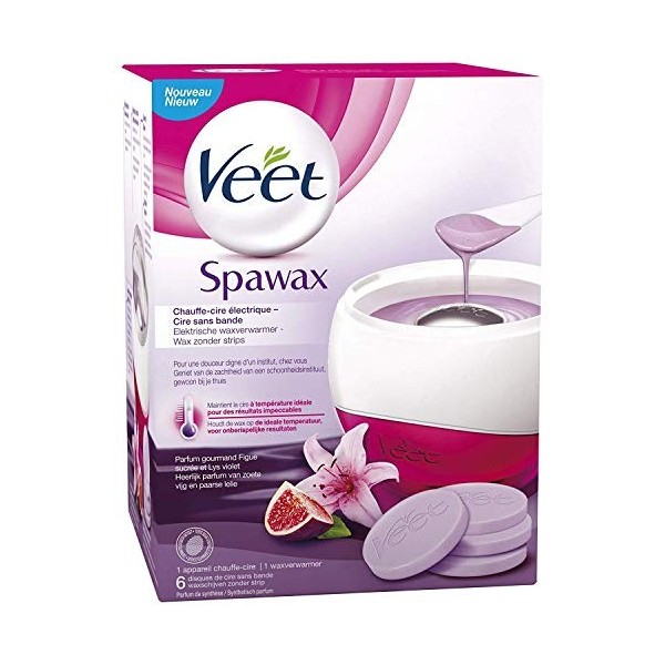 VEET Lot de 3 Kits Spawax Chauffe Cire Electrique avec 6 Disques Recharges Cire