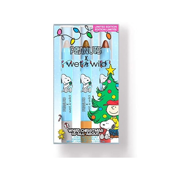 Wet N Wild Peanut Collection Snoopy Claus Lot de 2 pinces à épiler