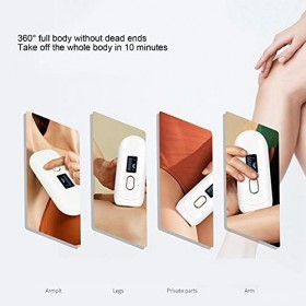 Épilateur, appareil dépilation 5 vitesses 360 ° épilateur portable pour tout le corps 2 modes dépilation Mach 5,8 x 2,6 x 