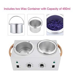 Épilateur à la cire dépilatoire, chauffe-cire dépilatoire efficace en aluminium, 450 ml 300 W pour le chauffage du salon