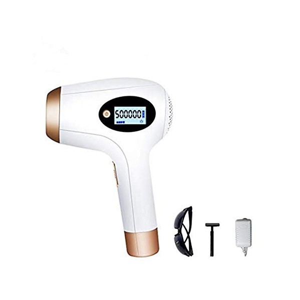 Dispositif dépilation IPL Hair Remover 500 000 impulsions lumineuses Dispositif dépilation permanent pour femmes et hommes