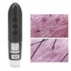 Diagnostic de la Peau Analyseur de Cheveux Grossissement 200X Détecteur de Cuir Chevelu 2MP Wifi USB Microscope Numérique Hau