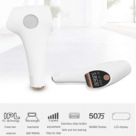 XYZA IPL Home Epilator 500000 Flashes Appareil Dépilation Indolore Épilation Réglable À 5 Vitesses sans Impasses