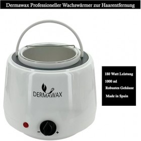 Dermawax Kit dépilation professionnel - 1000 ml - Fabriqué en Espagne - 1 kg de perles de cire dazulène - 500 ml de lotion 