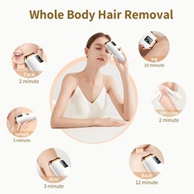 Birgus Laser dépilation,Épilation IPL,Appareil dépilation à la maison pour les femmes et les hommes,Épilation laser sans do