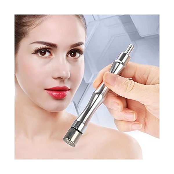 Embouts de Dermabrasion pour Microdermabrasion en Diamant de Rechange avec Poignée, Ensemble de Filtres en Acier Inoxydable, 