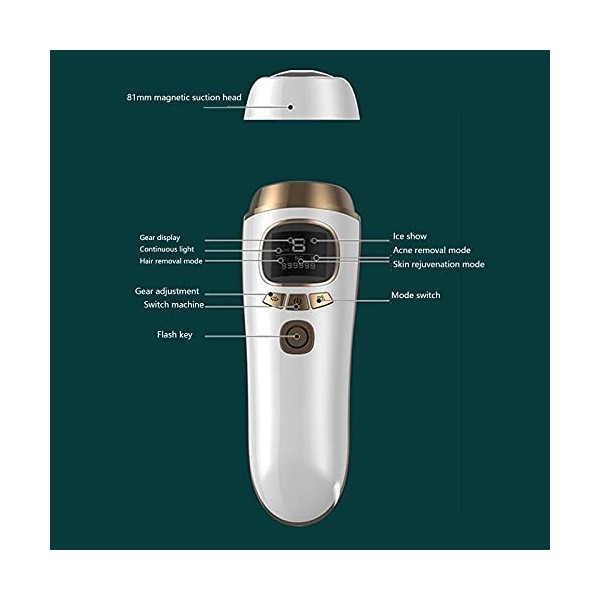 Epilateur Electrique Visage Femme Homme sourcil Laser Épilateurs à lumière pulsée ipl Satin Glow Point de congélation Photora