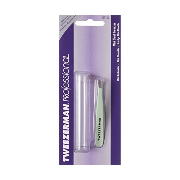 Brows de Tweezerman Mini Pince a epiler biais Neon - coloris aléatoire