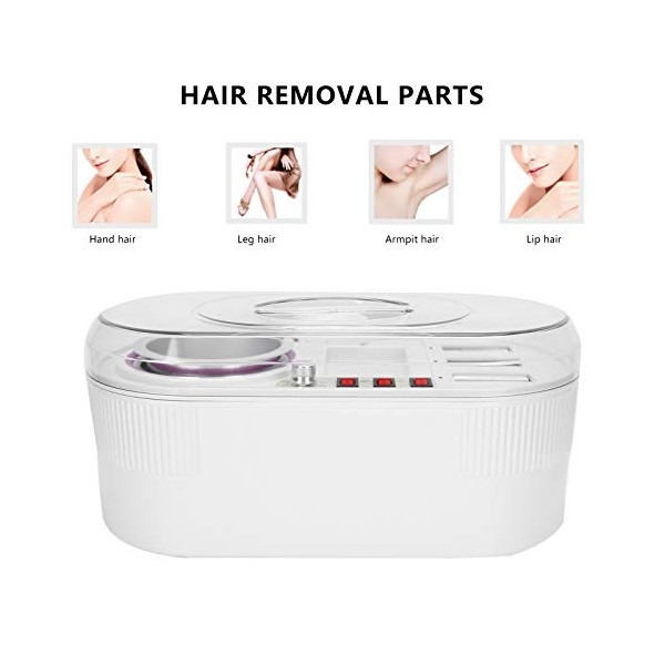 Chauffe-cire 270W, femmes hommes épilation professionnelle Wax Bean Wamer Machine pour tout le corps Spa visage bras aisselle