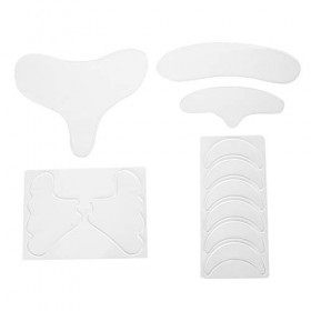 Lot de 11 Patchs Anti-rides pour le Cou Patch Anti-rides pour le Cou Patch Visage Anti-rides en Silicone Réutilisable Anti-ri