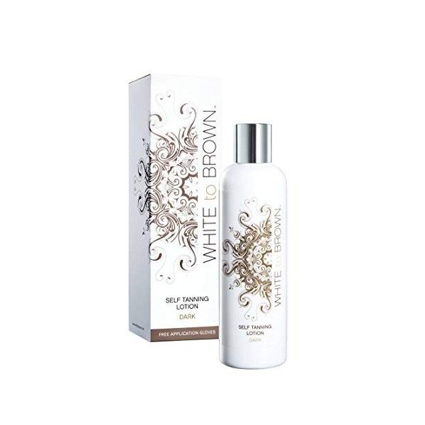 Lotion autobronzante de White to Brown à base d’ingrédients naturels pour un bronzage uniforme, durable et d’apparence nature