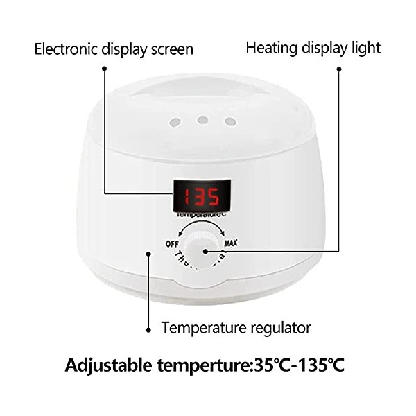 XIXIDIAN Réchauffeur de Cire for épilation-Machine à Cire for épilation Cire de Cire for Le kit de Cire de Cire à la Jambe de