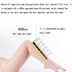 CHENYUXIA Équipement dépilation, Appareil dépilation déterministe, tête de Nettoyage Amovible, pour Une épilation indolore 