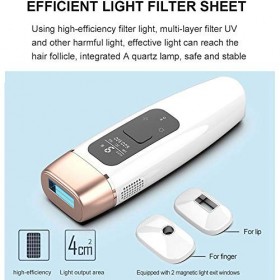 HEWXWX Dispositif dépilation, 600000 flashs, système dépilation IPL, indolore Permanent, épilation IPL permanente, aisselle