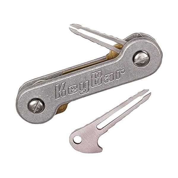 KeyBar TI-TWZR Pince à épiler en titane 4,8 cm