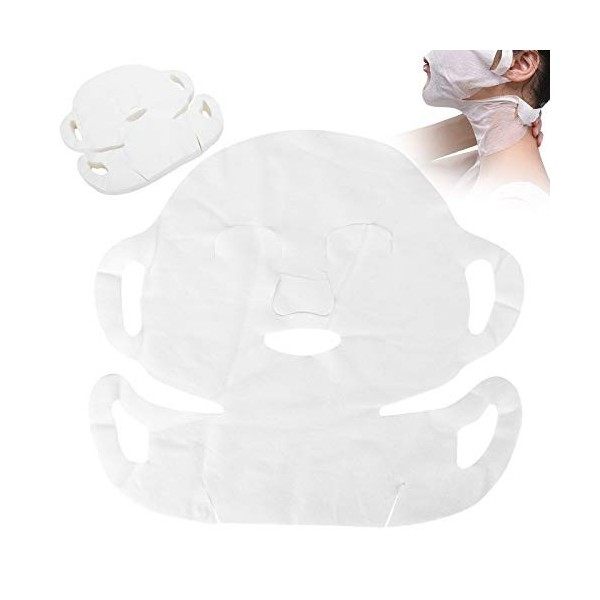 Masque Facial Jetable, Feuilles de Masque Facial Papier Hydratant 100 Pcs Feuilles Compressées de Masque Facial Jetable pour 