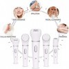 XIXIDIAN Remover pour Les Cheveux pour Femmes, épilateur électrique Rechargeable de 5 en 1 avec coulisses coulissantes Roulea