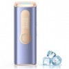 Glattol Laser Hair Removal Device, Ice Cooling Painless Result, 9 Energy Levels, Max 16J, 3 in 1 IPL Hair Removal for Multi S