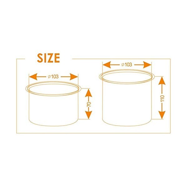 ZYQDRZ Chauffe-Cire Électrique, Chauffage À La Paraffine Dépilation À Double Pot, Épilateur De Machine À Cire Chauffante, Ut