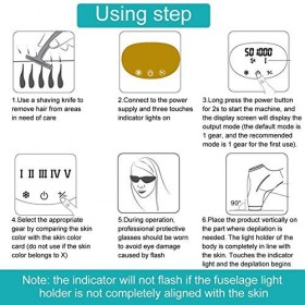 Épilateur indolore de dispositif dépilation permanent pour femmes et hommes, épilateur de machine dépilation faciale pour f