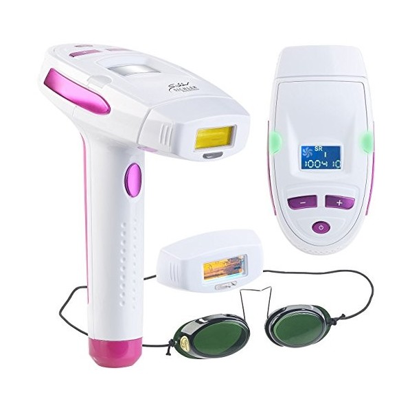 Épilateur à lumière pulsée IPL-130 avec lunettes de protection et écran LCD [Sichler Beauty]