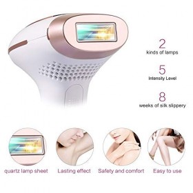 YLXD Advanced Épilateur Lumière Intense Pulsée IPL,épilation permanente des Poils Visibles du Corps et du Visage à la Maison,