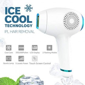 YLXD Advanced Epilateur à Lumière Pulsée,Épilation Permanente IPL Système d’Épilation Professionnel avec 350,000 Pulsations, 