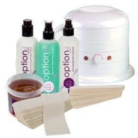 Ruche de beauté Cire chaude kit de démarrage avec 500 cc MINI chauffe Cire