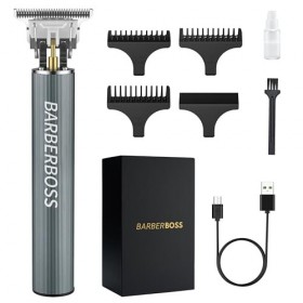 Barberboss Tondeuse à barbe sans fil pour hommes : tondeuse à cheveux pour hommes, tondeuse à cheveux pour hommes avec précis