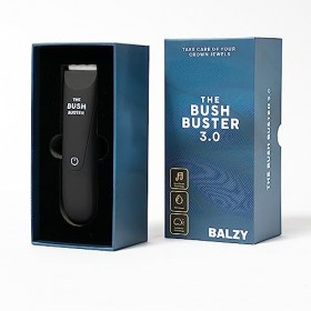 Balzy BushBuster 3.0 - Tondeuse de Corps pour Hommes - Tondeuse Parties Intimes - Bodygroomer pour Sous la Douche - Sans Fil 