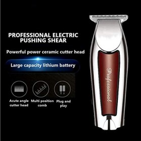 Tondeuse à cheveux professionnelle sans fil pour homme - Tondeuse à cheveux électrique rechargeable - Tête réglable en forme 